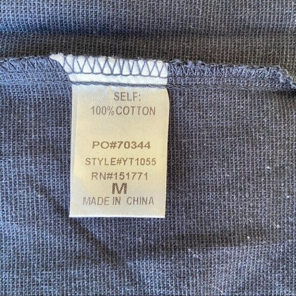 NWT Le Lis Navy Striped Crop Top - Picture 6 of 6